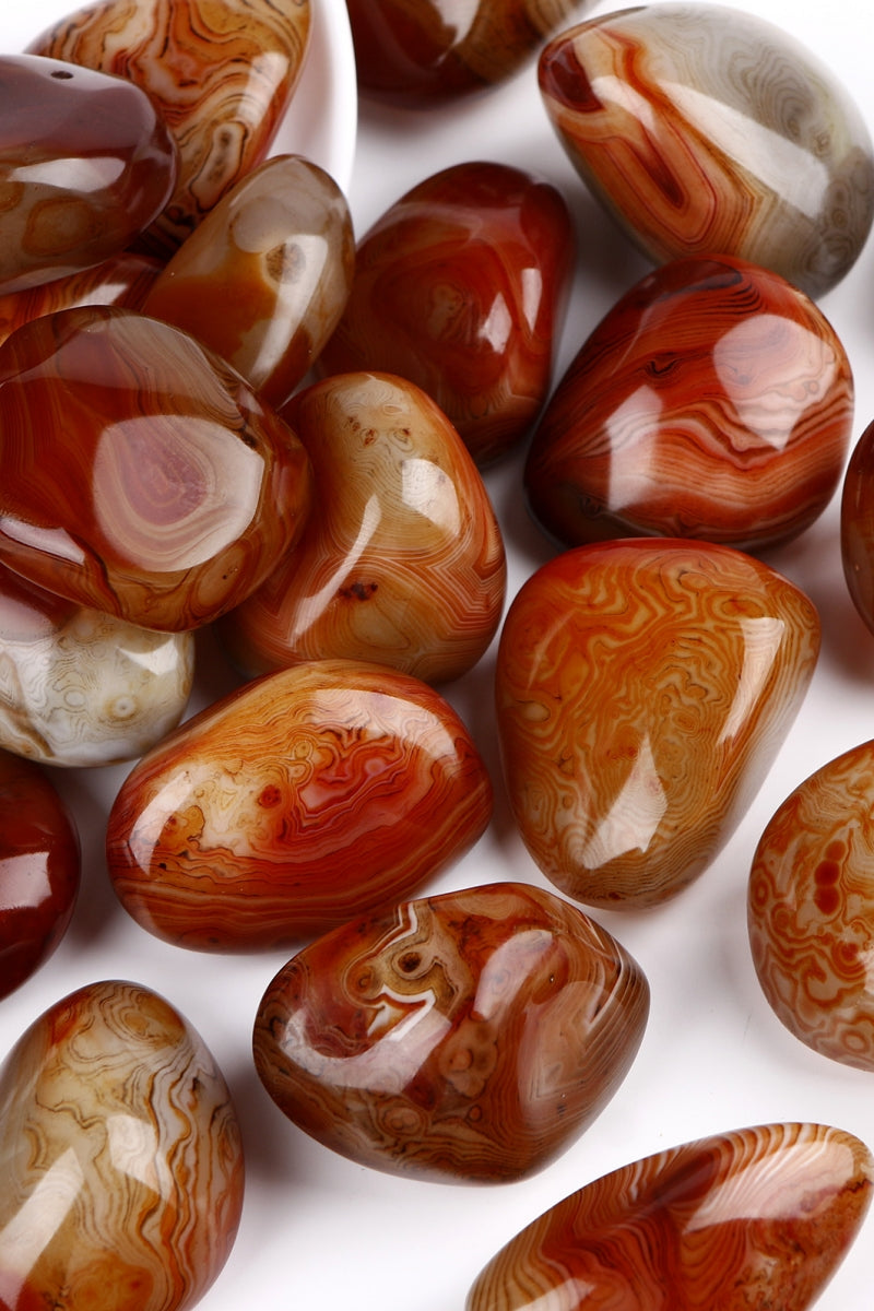 Natural Sardonyx Palm Stones