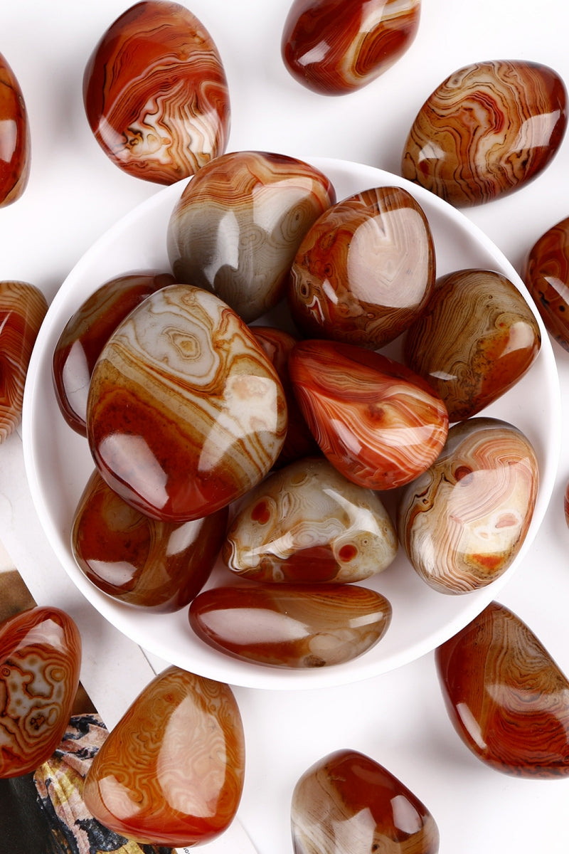 Natural Sardonyx Palm Stones