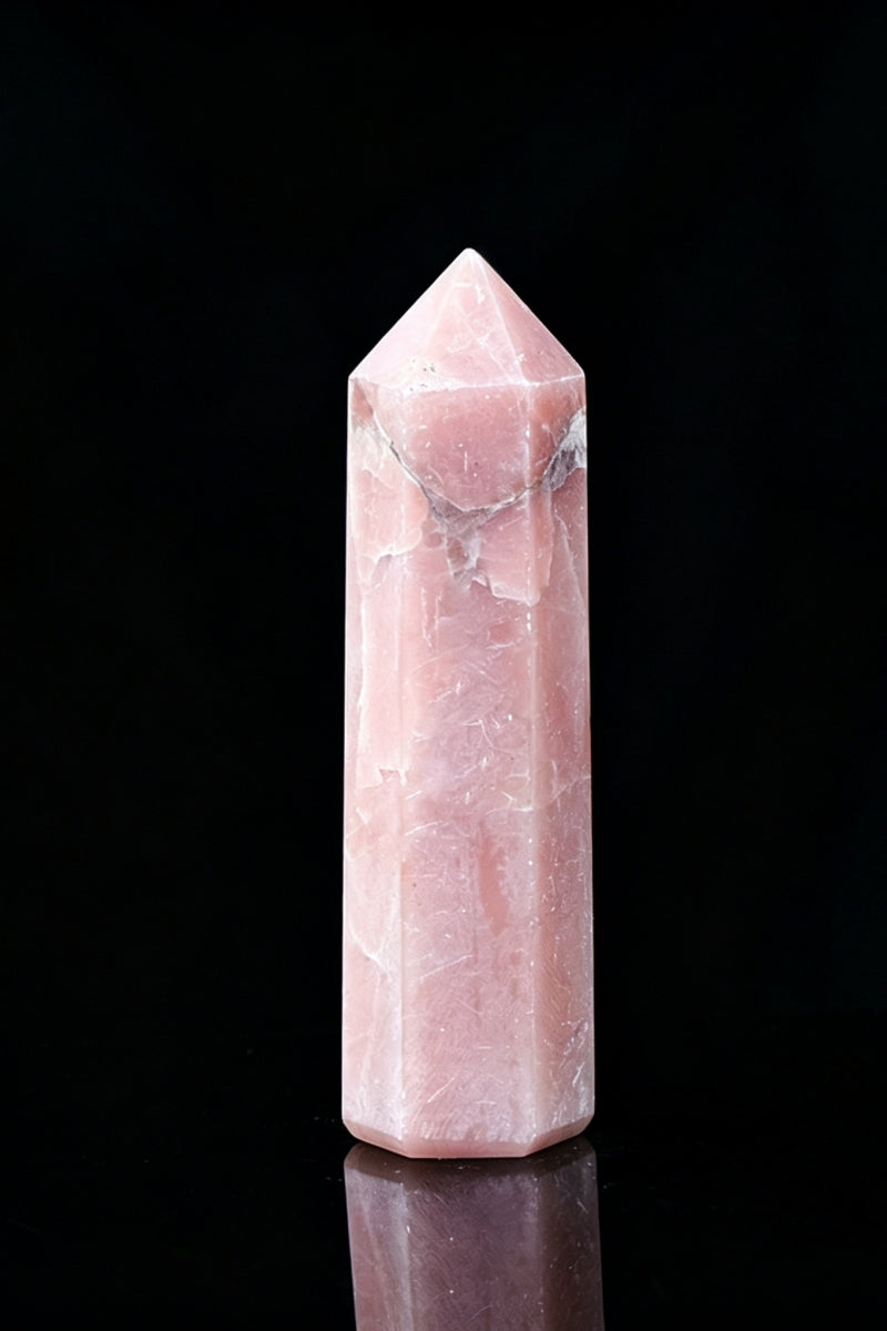 Opalite Fire Quartz Pink Opal Towers 1.97" Tall