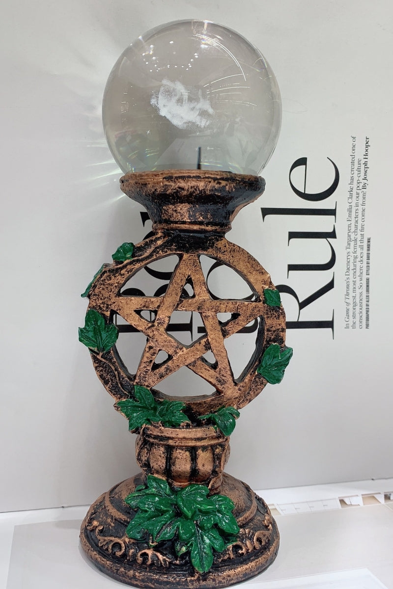 Pentagram Sphere Holders Ball Bases 4.92″