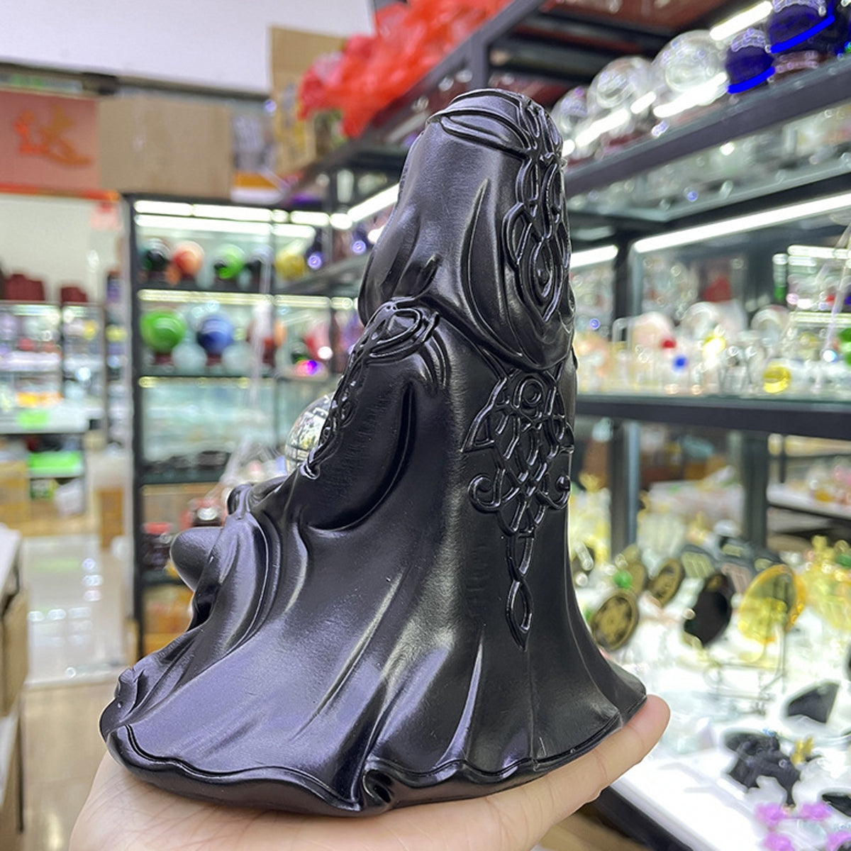 Pentagram Witch Resin Craft Sphere Holders