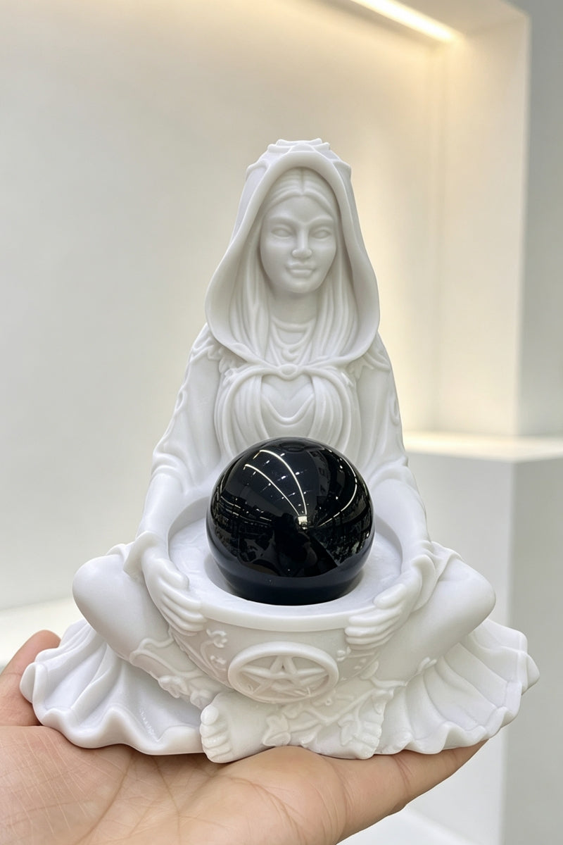 Pentagram Witch Resin Craft Sphere Holders