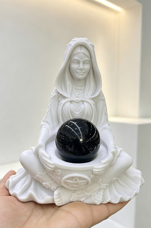 Pentagram Witch Resin Craft Sphere Holders