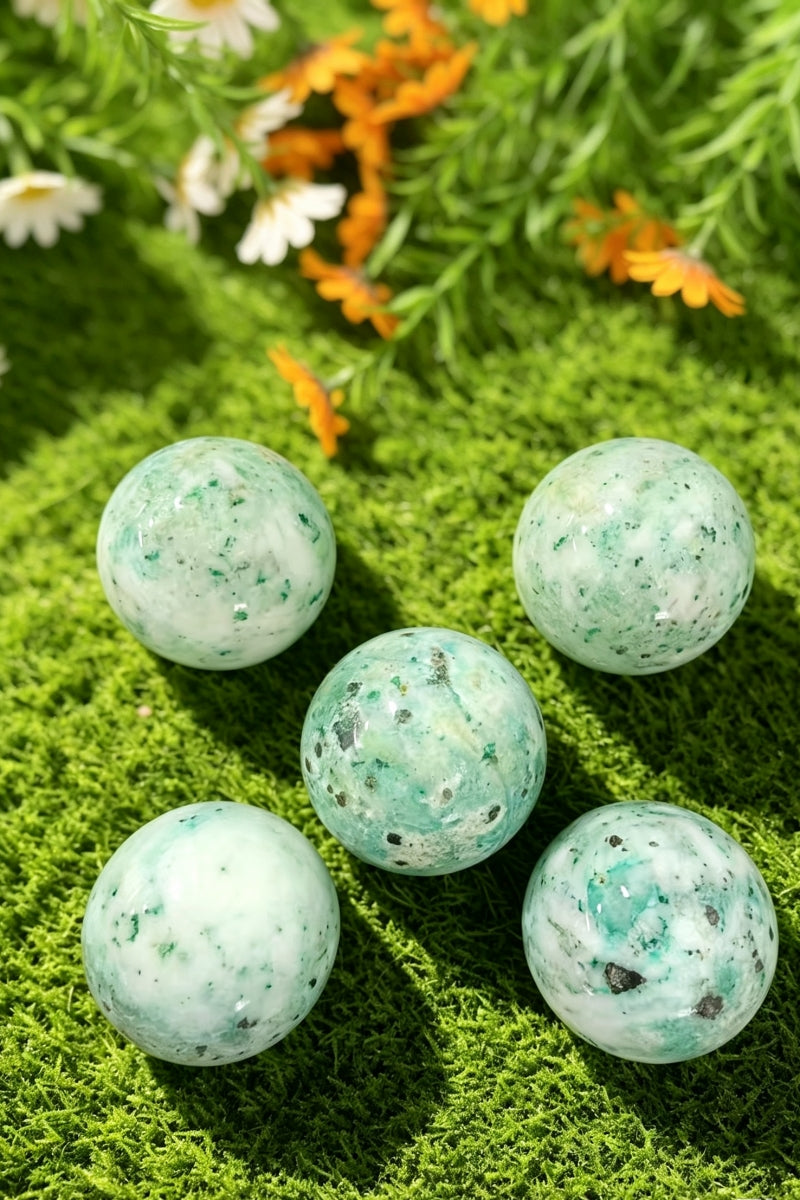 Phoenix Stone Spheres Crystal Balls 2.59"