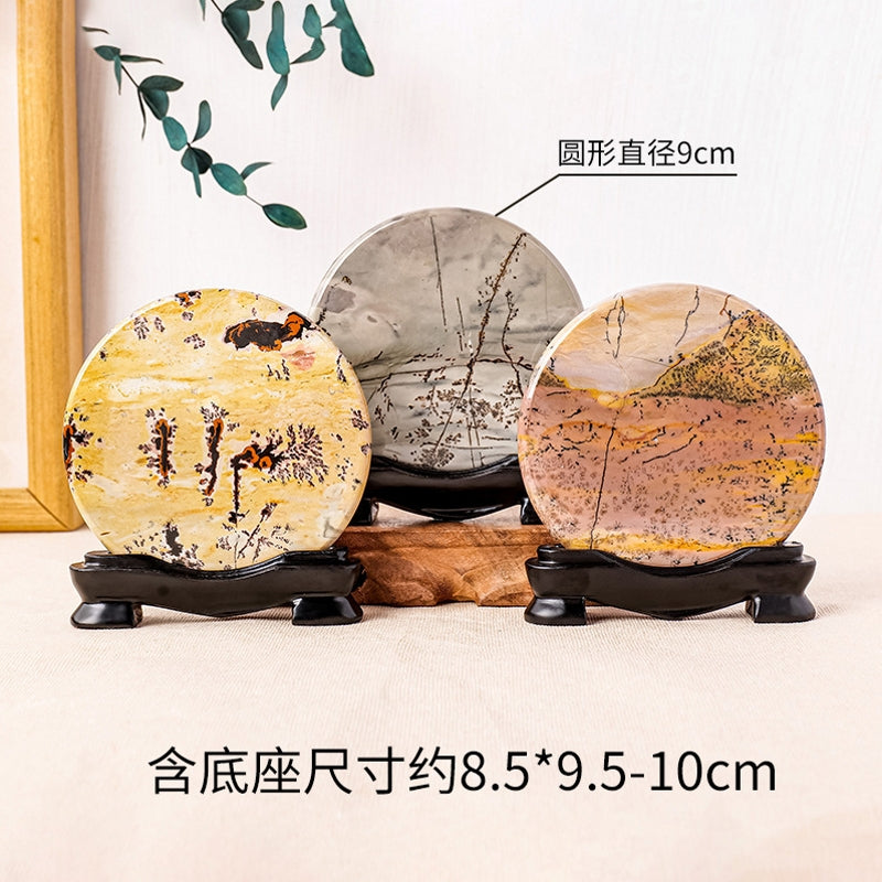 Picture Jasper with Free Holders for Home Decor