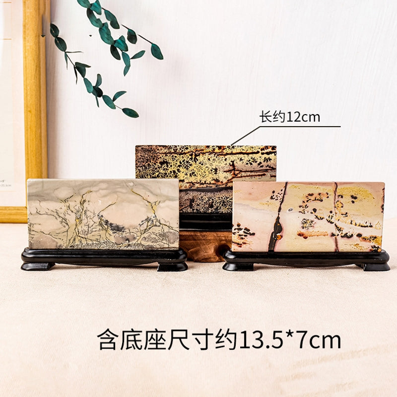 Picture Jasper with Free Holders for Home Decor