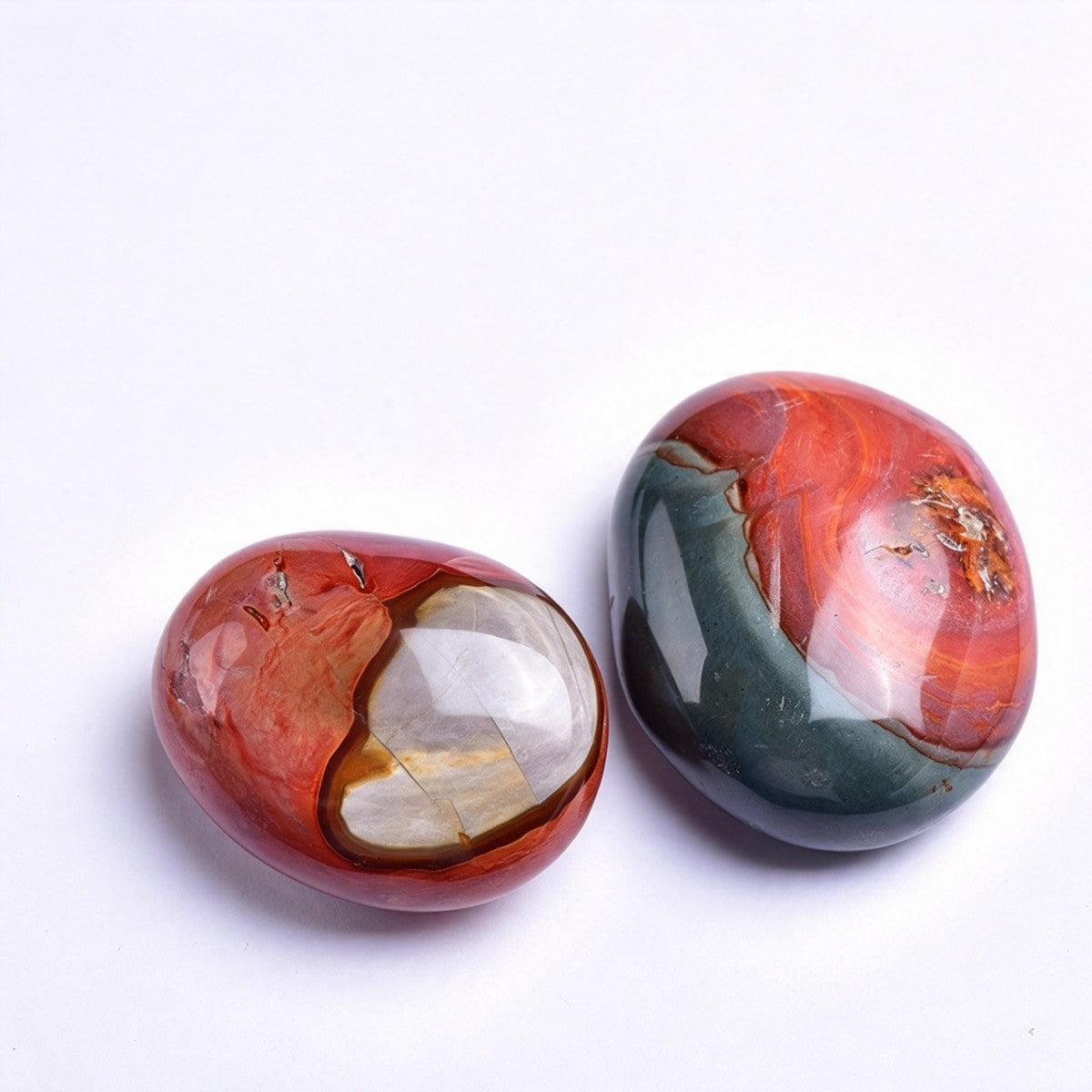 Polychrome Crystal Palm Stone 1.57"-3.15"