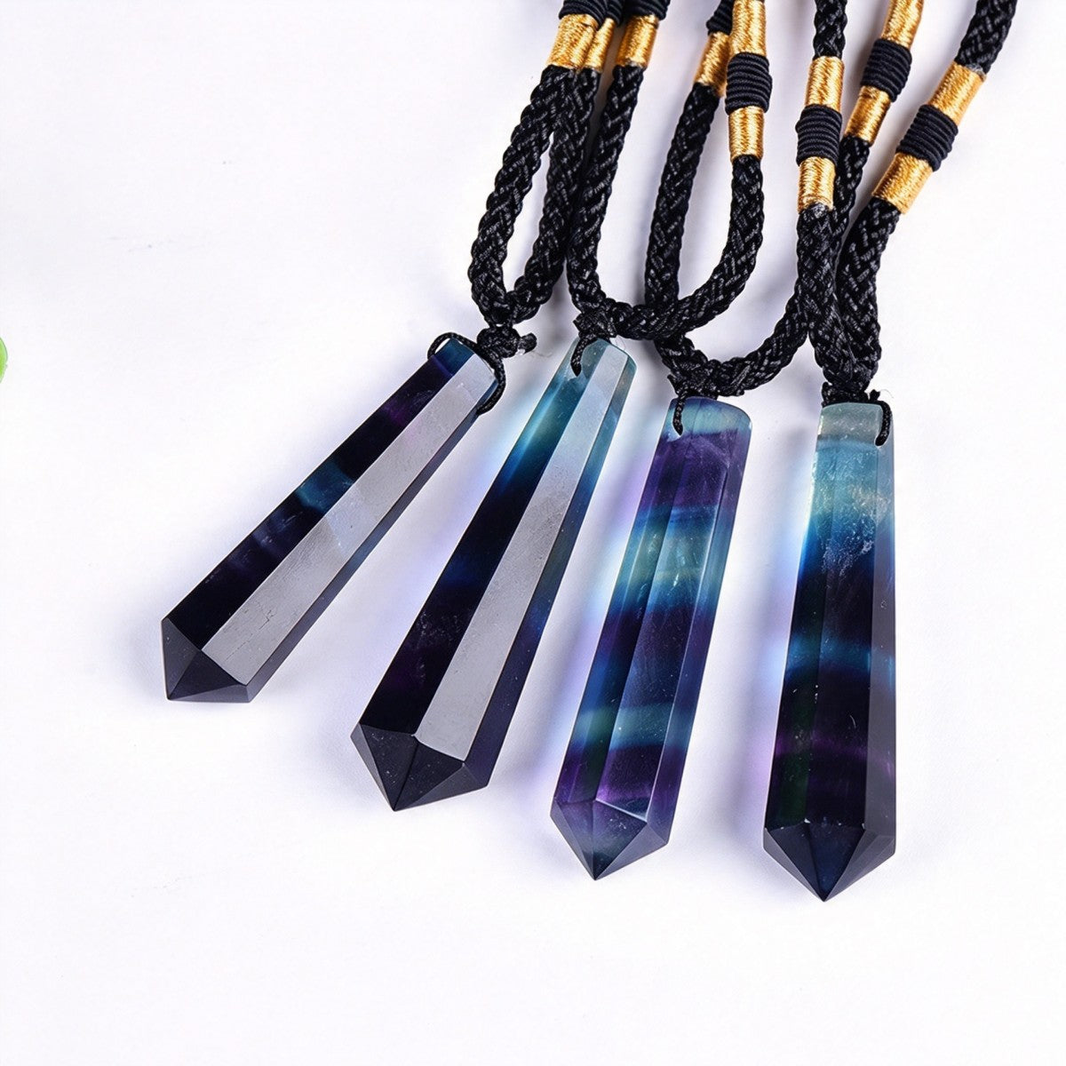 Rainbow Fluorite Pendant Necklace