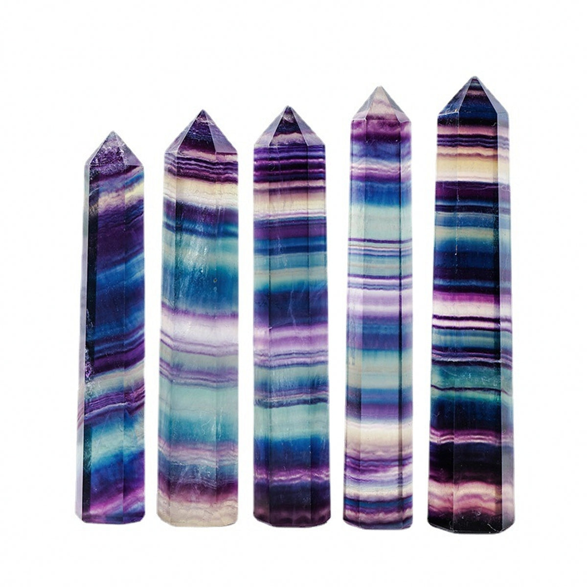 Rainbow Fluorite Towers 1.97"