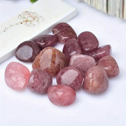 Red Strawberry Chips Tumbles 0.59"-1.18"