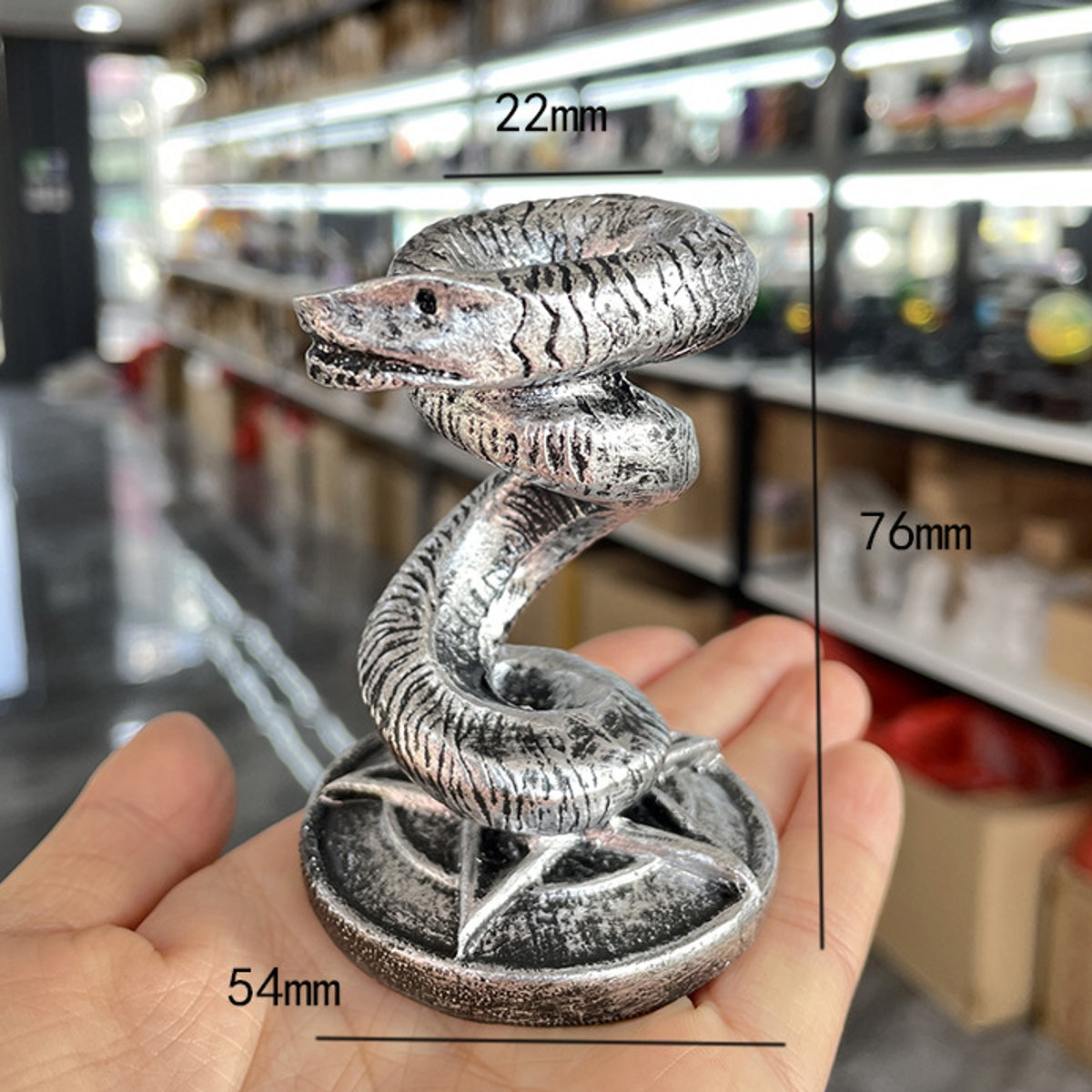Resin Craft Snake Ornament Stand Sphere Holders