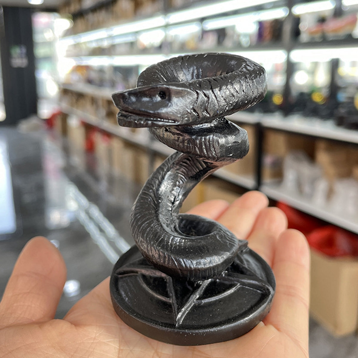 Resin Craft Snake Ornament Stand Sphere Holders
