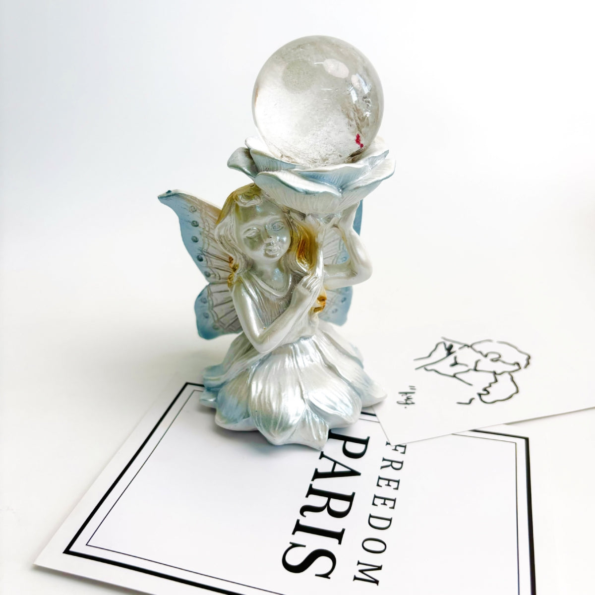 Resin Fairy Retro Stand Sphere Holders
