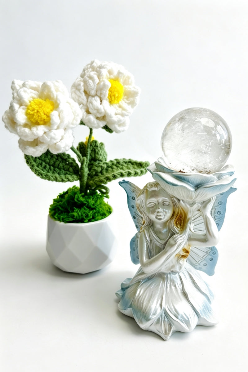 Resin Fairy Retro Stand Sphere Holders