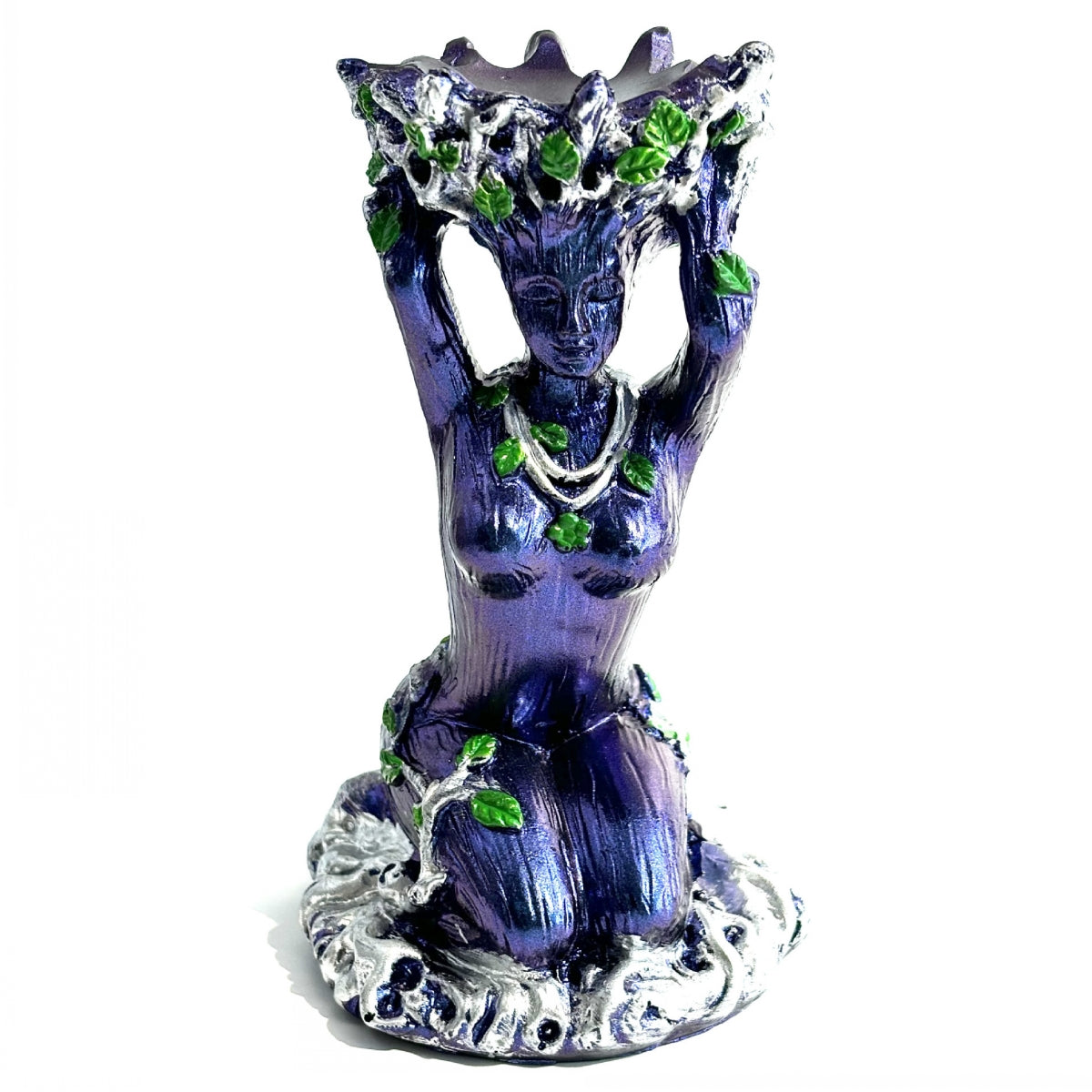 Resin Mother Earth Stand Sphere Holders