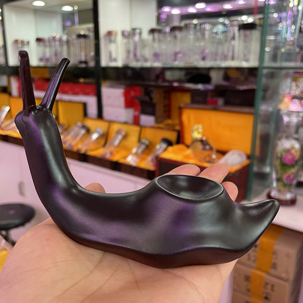 Resin Snail Base Stand Sphere Holders