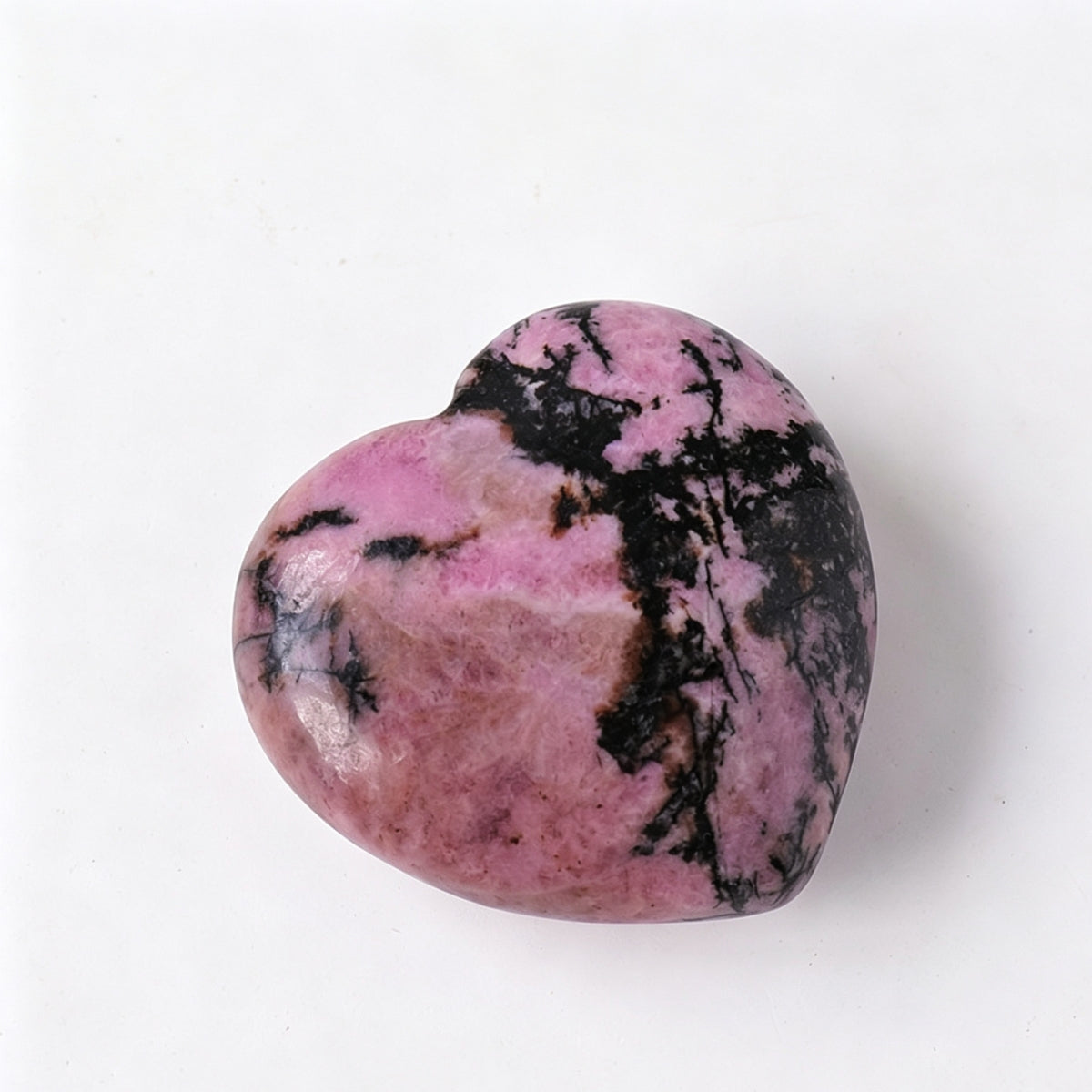 Rhodonite Lapis Red Strawberry Crystal Hearts Plam Stone 1.18"