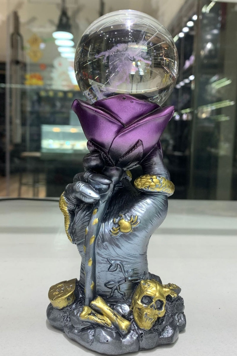 Rose Hand Sphere Holders Cluster Bases