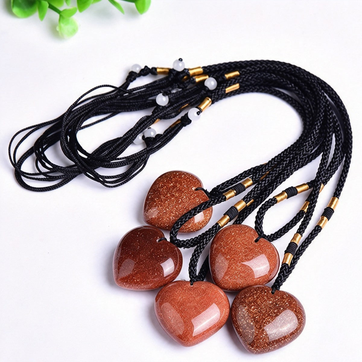 Sandstone Heart Pendant Necklace