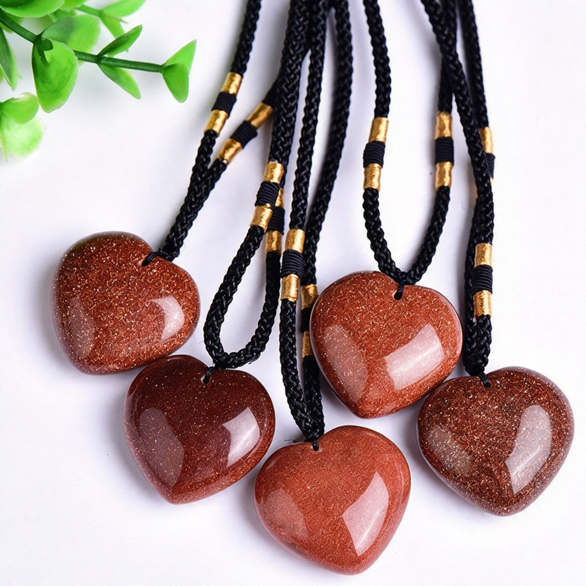 Sandstone Heart Pendant Necklace