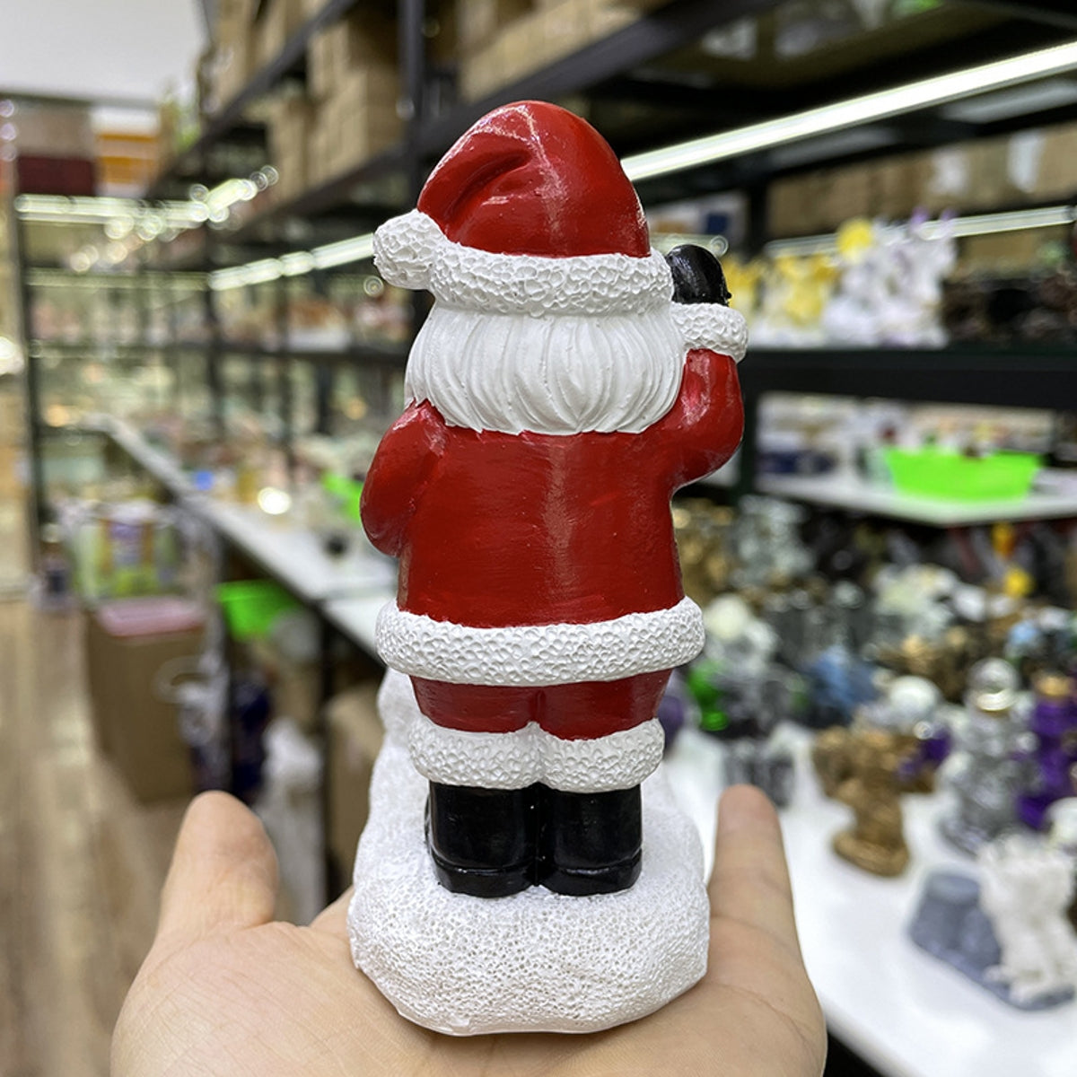 Santa Claus Resin Base Ornament Sphere Holders