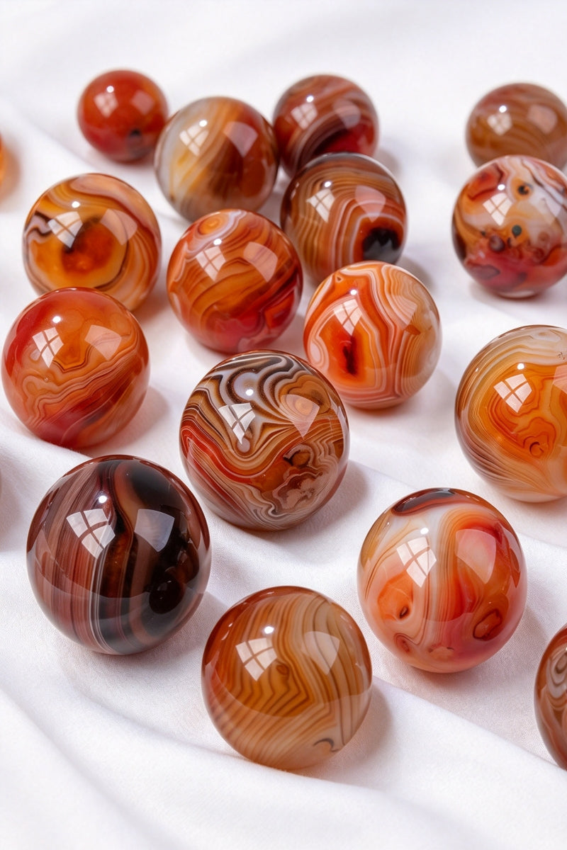 Sardonyx Crystal Spheres 0.79"-1.38"
