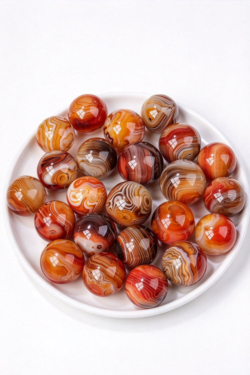 Sardonyx Crystal Spheres 0.79"-1.38"