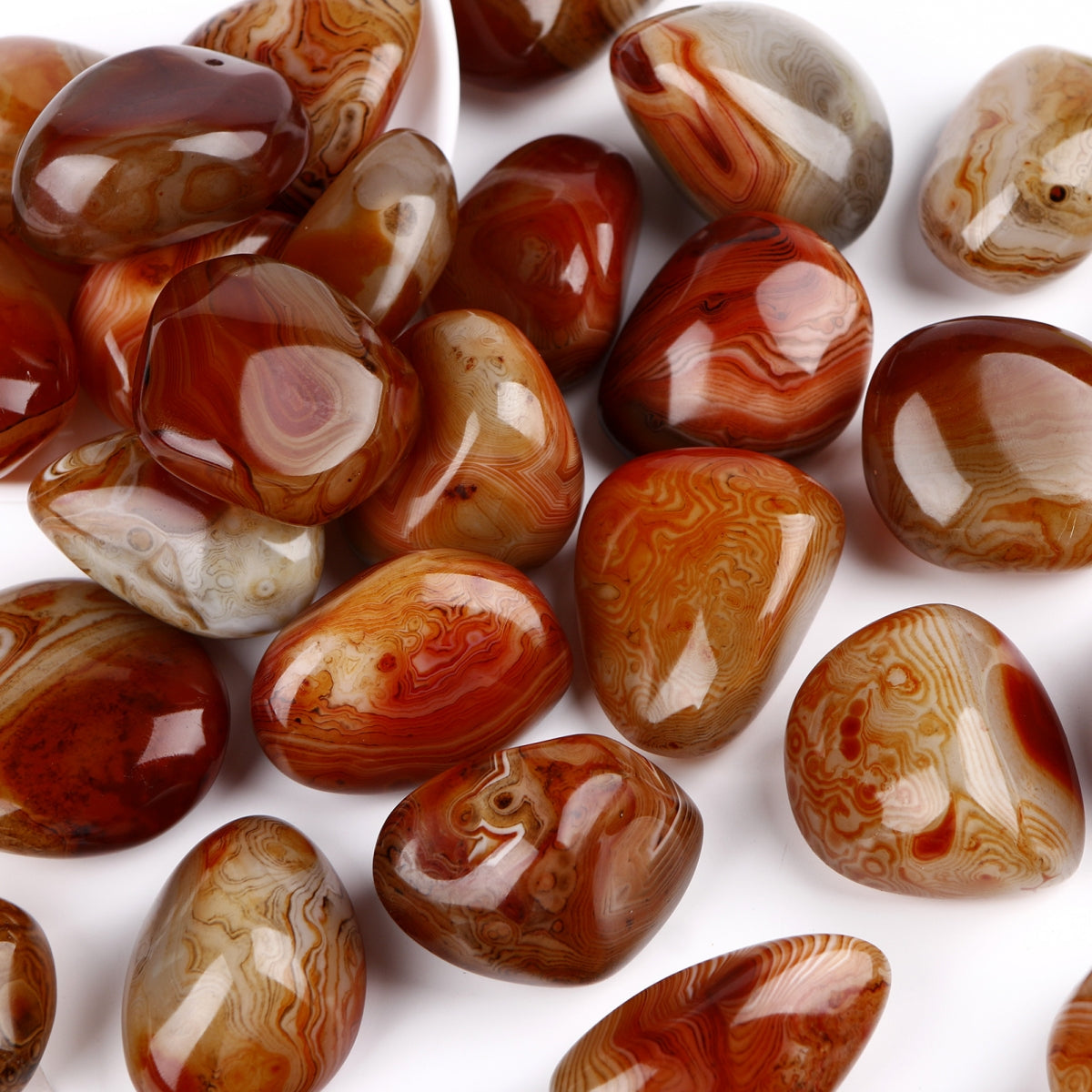 Sardonyx Palm Stones Carvings