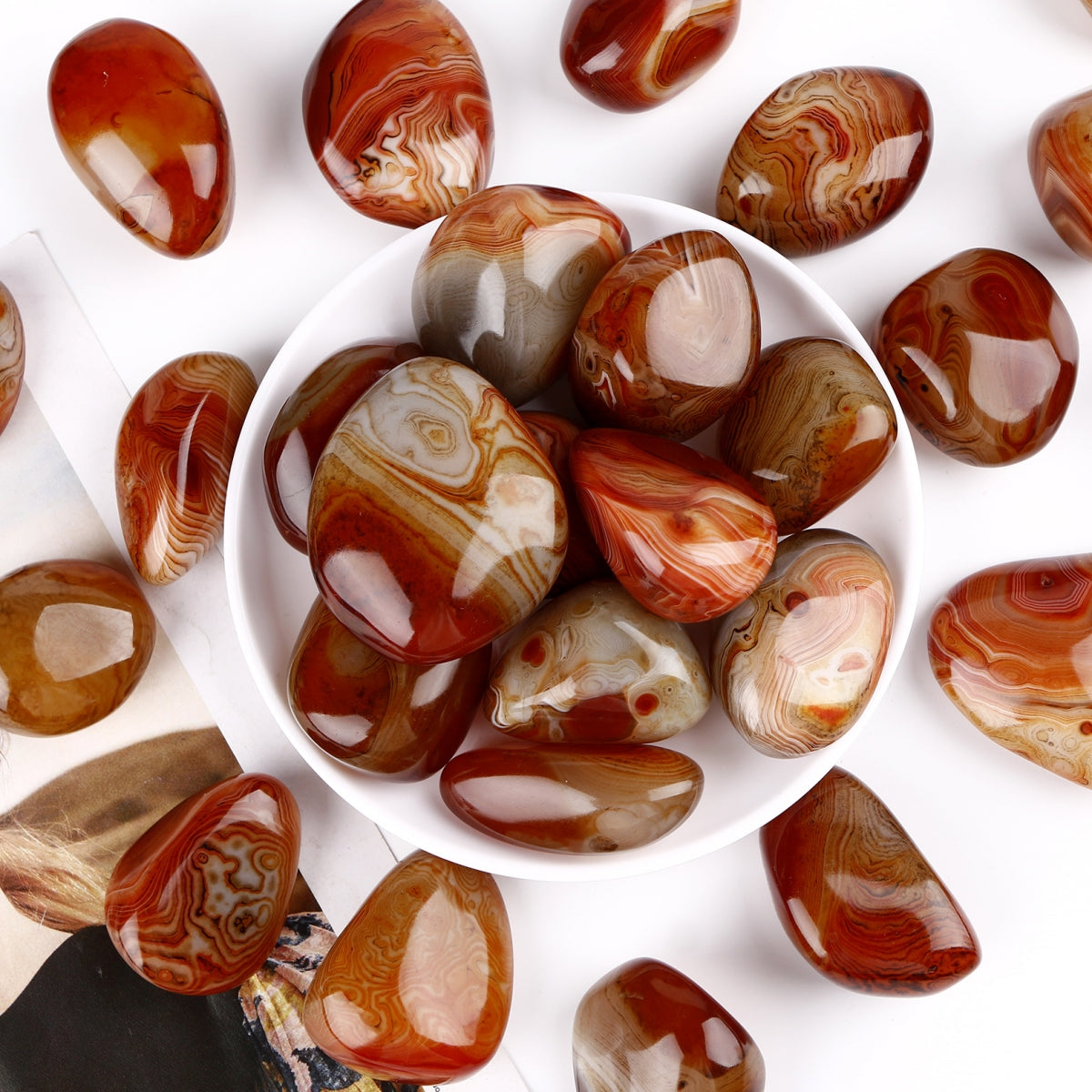 Sardonyx Palm Stones Carvings