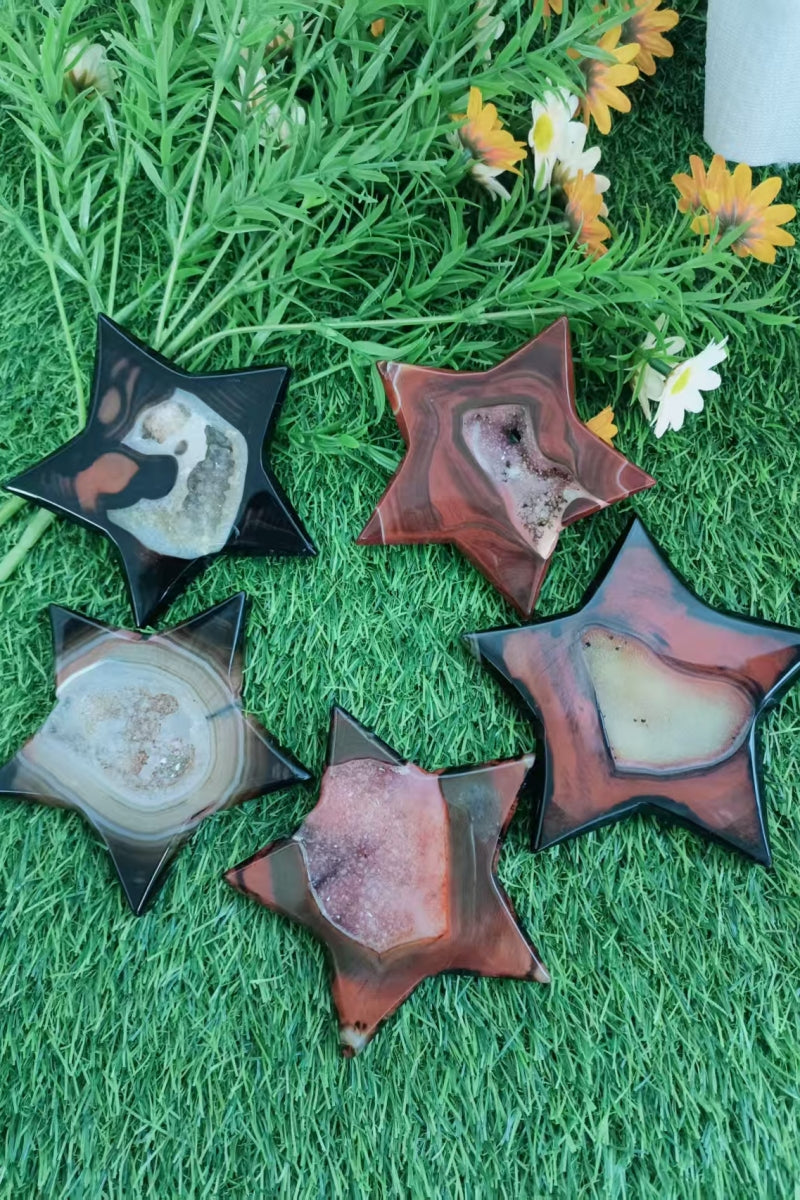 Sardonyx Star with Free Holder