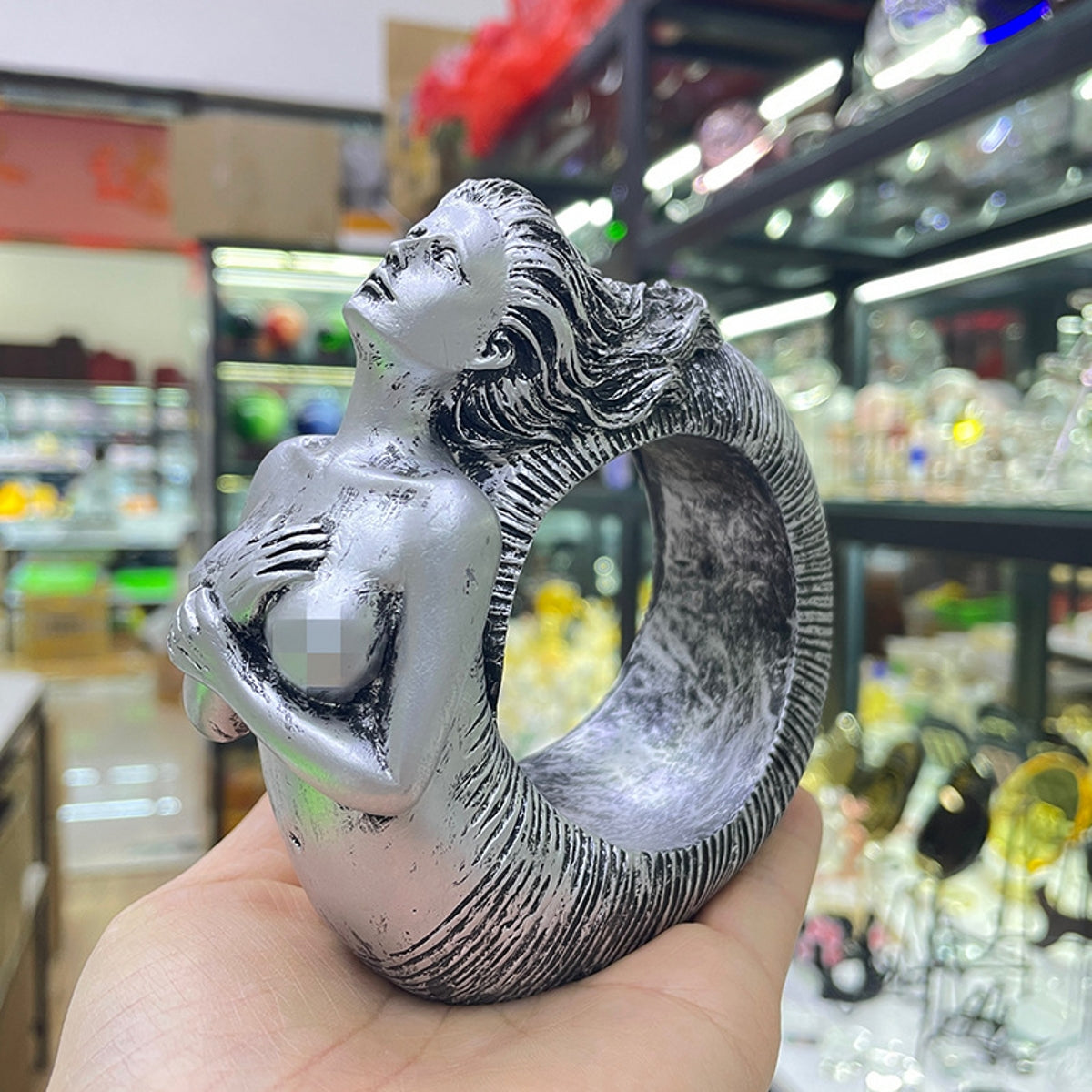 Seashell Goddess Resin Craft Stand Sphere Holders
