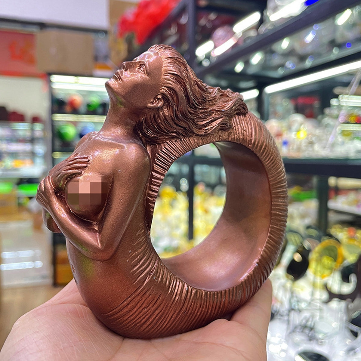 Seashell Goddess Resin Craft Stand Sphere Holders