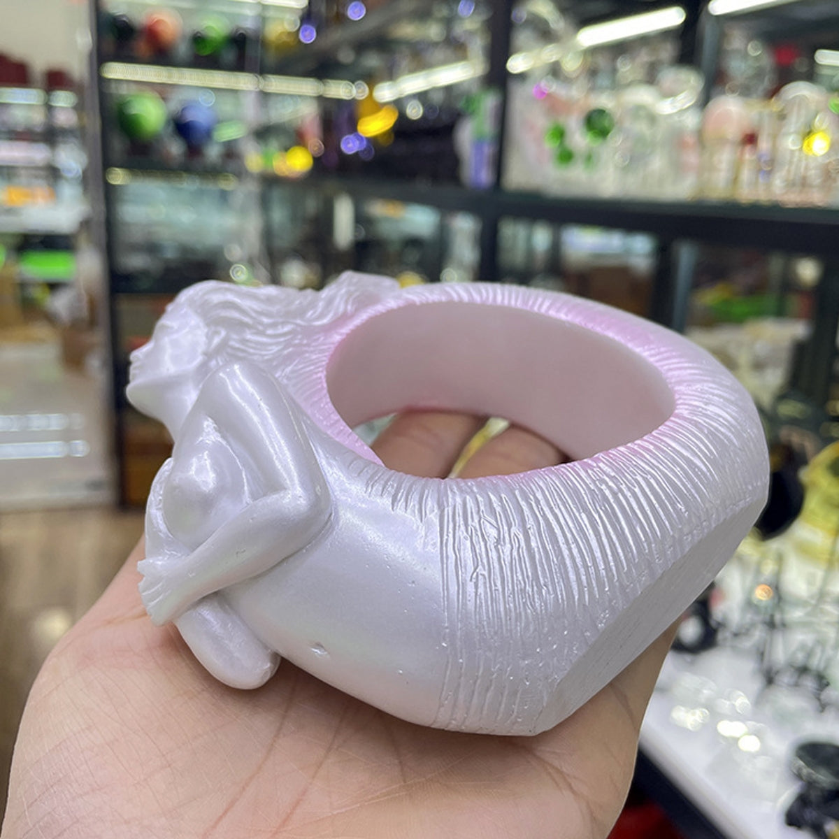 Seashell Goddess Resin Craft Stand Sphere Holders