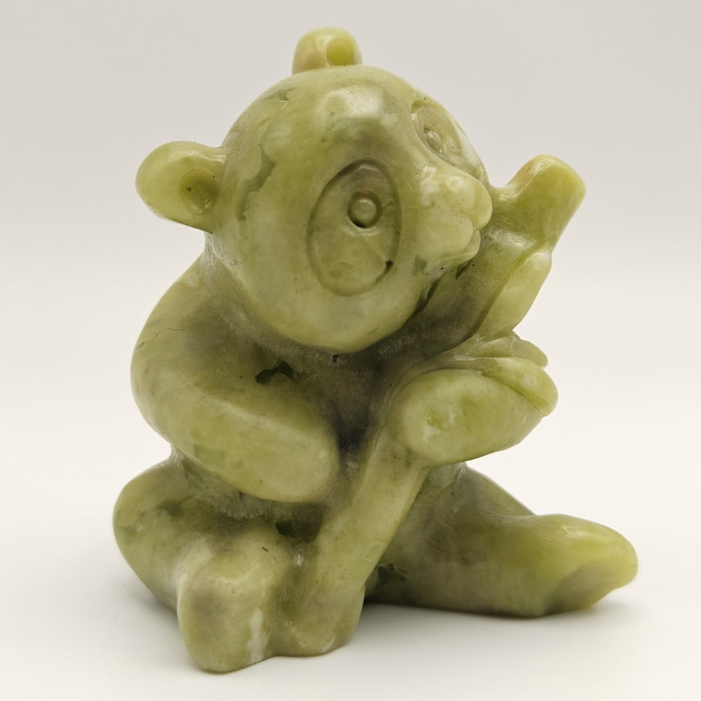 Serpentine Jade Green Panda