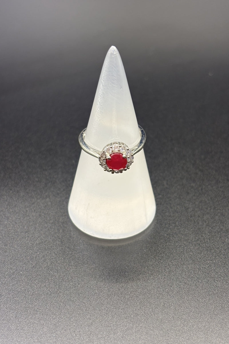 Shiny White Selenite Crystal Ring Holders