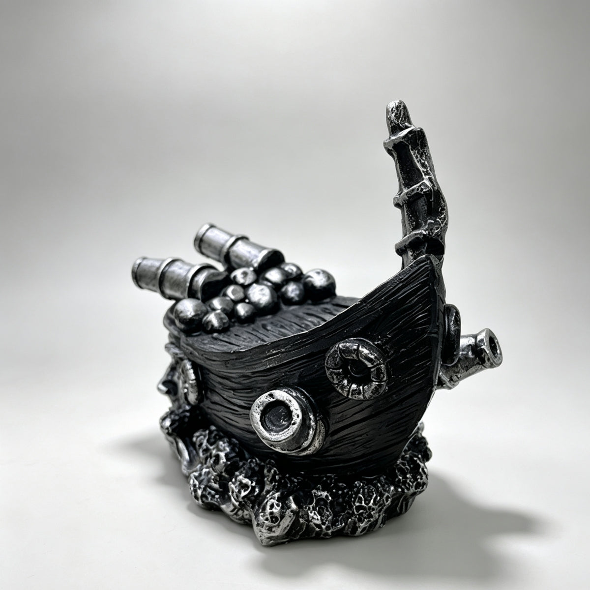 Skull Headed Pirate Ship Stand Sphere Holders