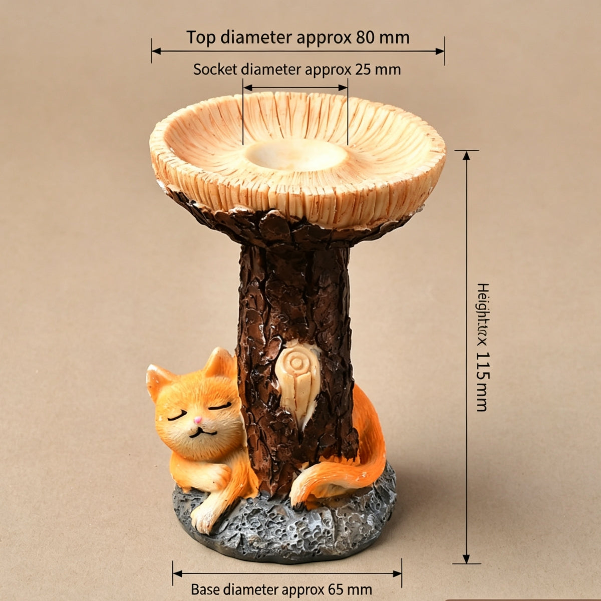Small Fox Resin Ornament Sphere Holders
