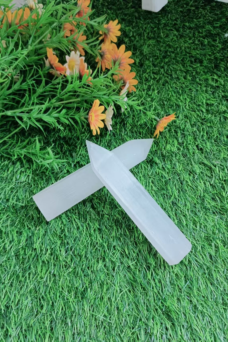 Small Selenite Tower Tall 5.67"