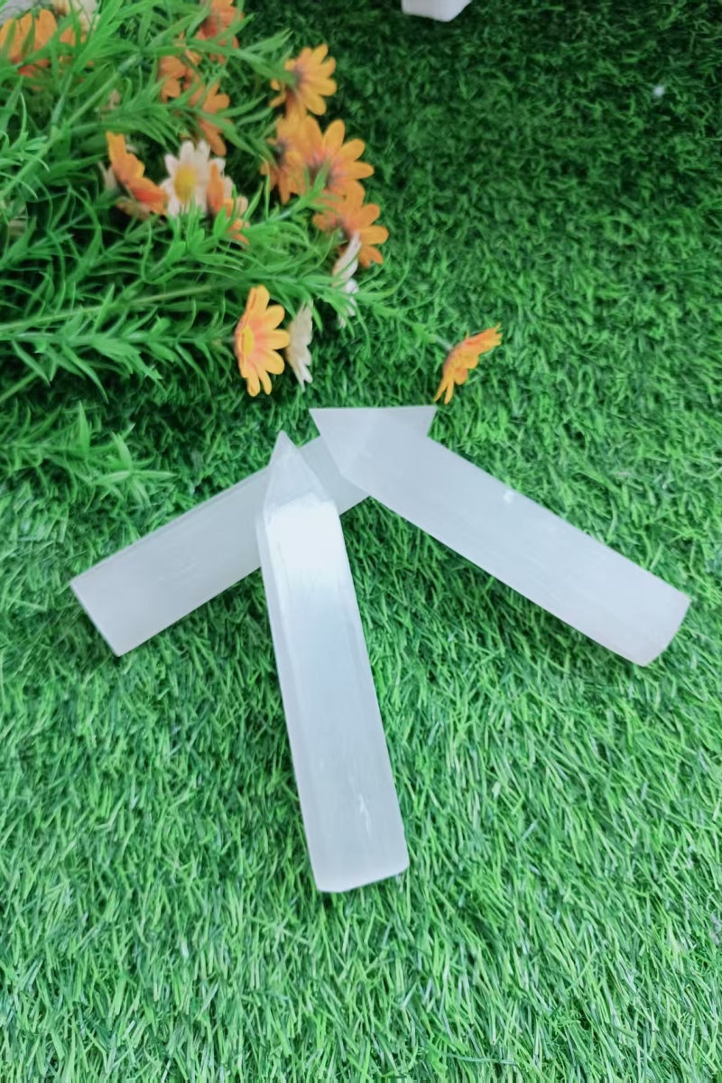 Small Selenite Tower Tall 5.67"