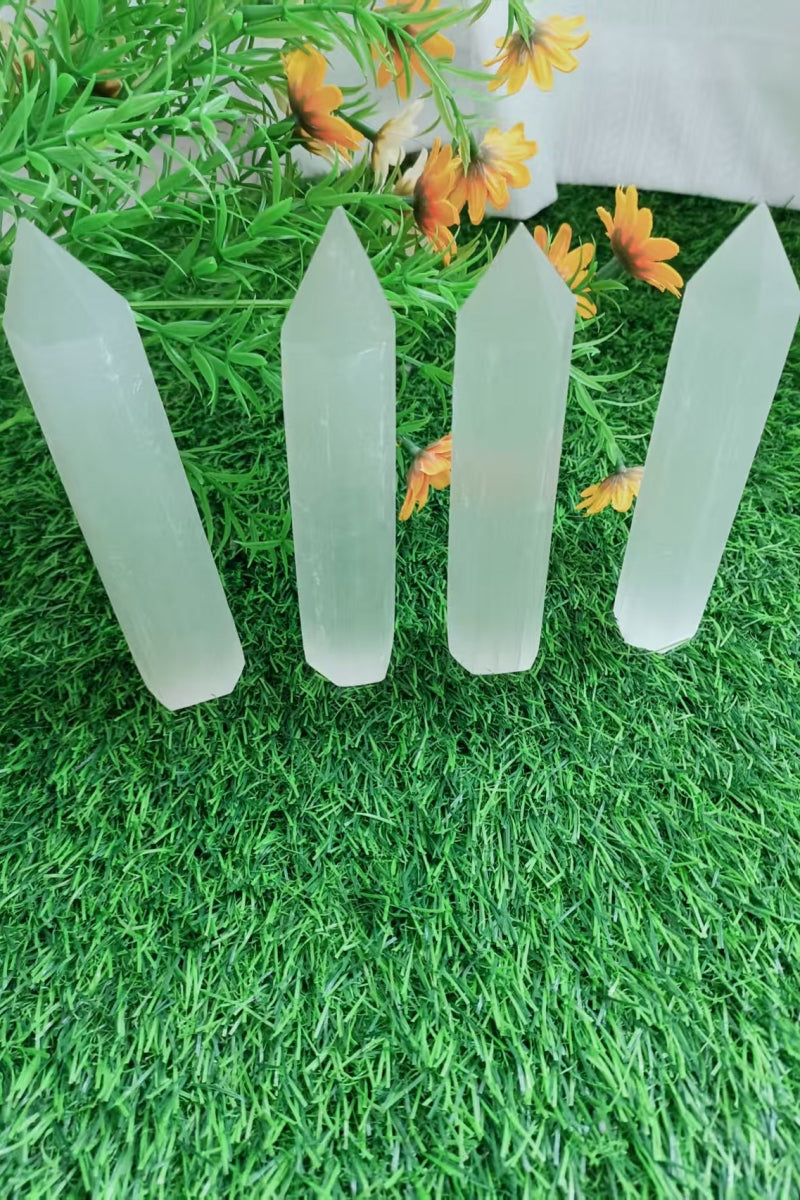 Small Selenite Tower Tall 5.67"