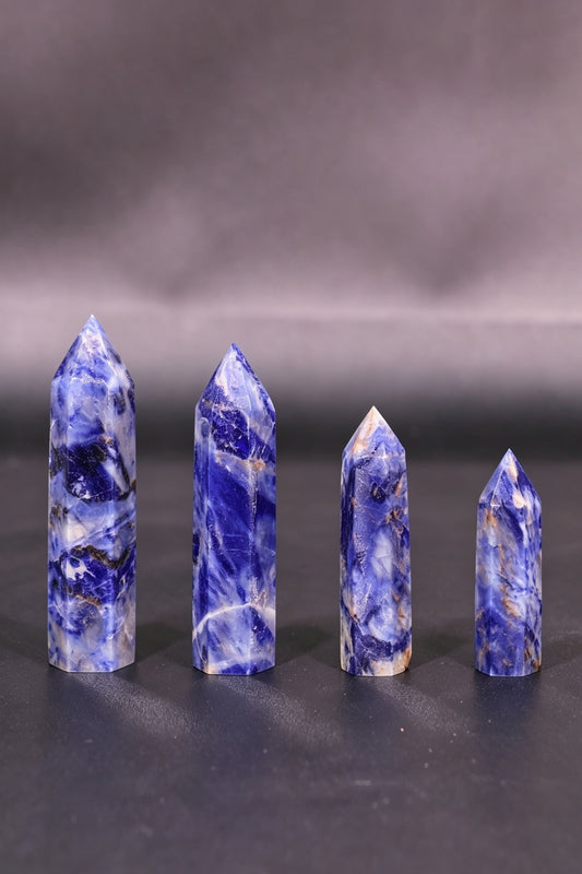 Sodalite Crystal Towers Tall 1.57"-3.94"