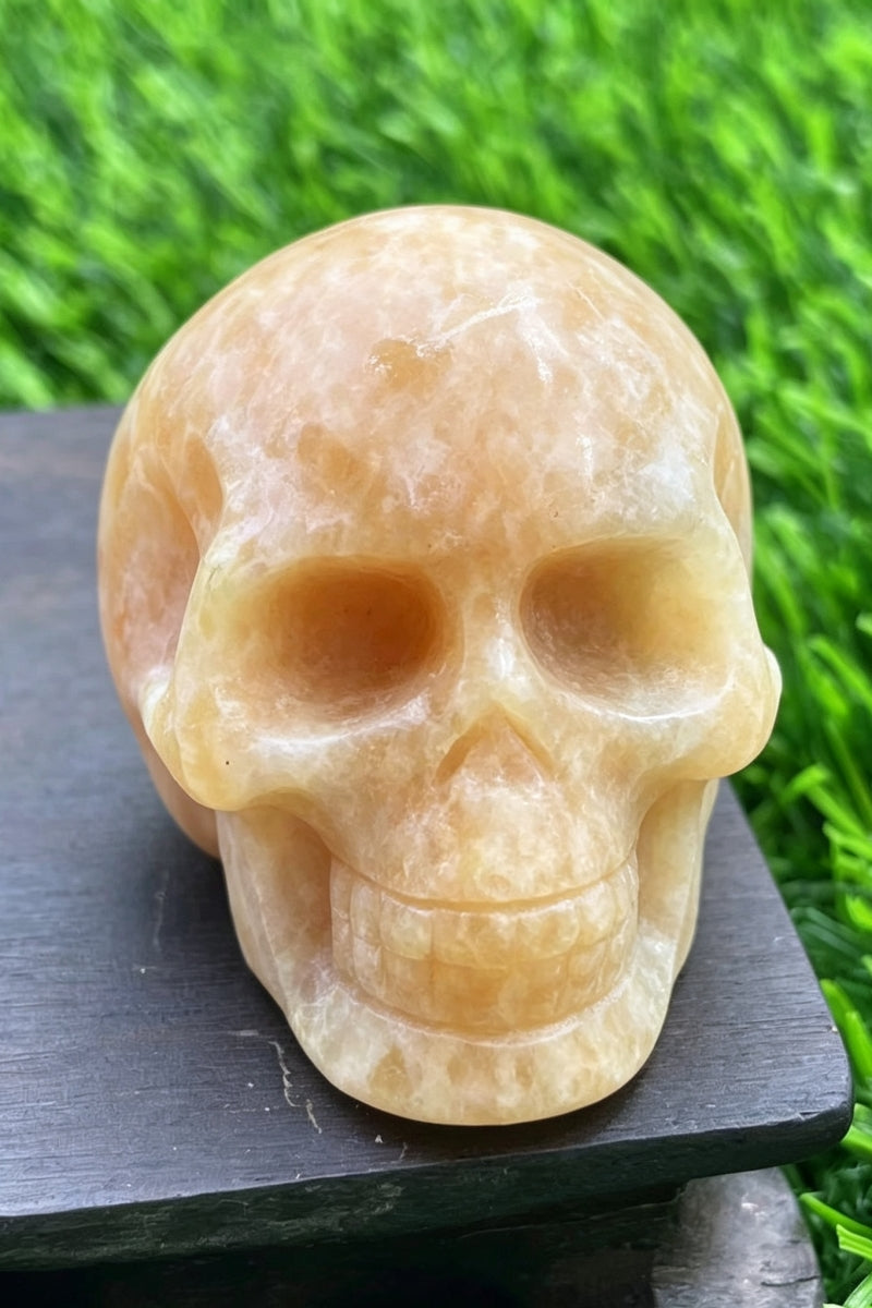 Sunstone Rose Quartz Amethyst Crystal Skulls Carvings 1.97"