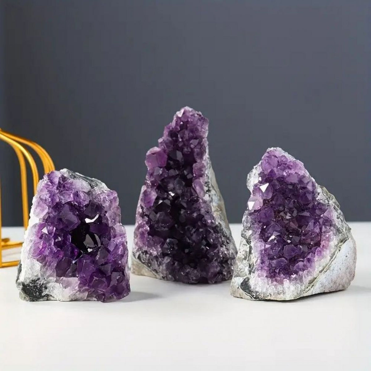 Uruguay Druzy Amethyst Clusters Natural Crystal Decorations