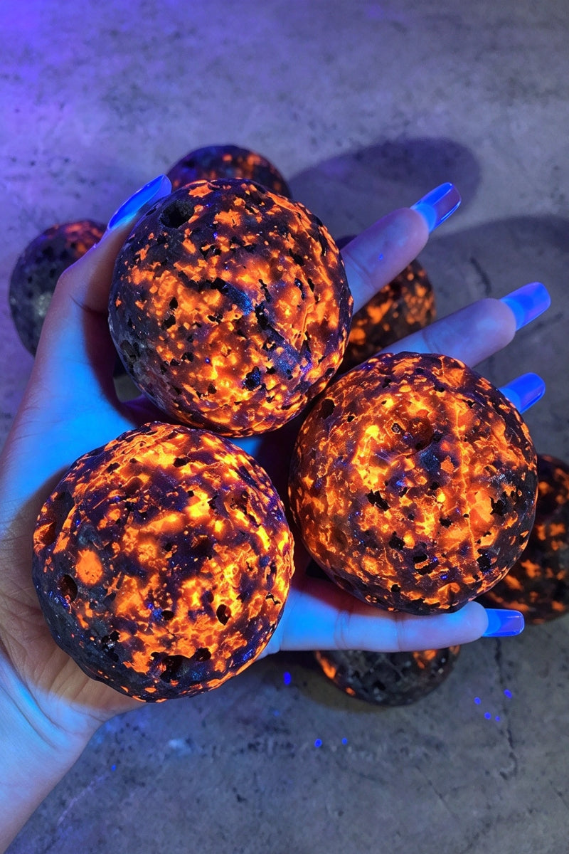 UV Yooperlite Spheres 1.18"-2.76"