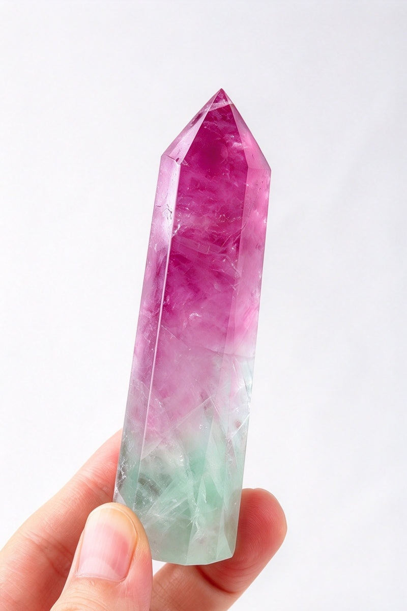 Watermelon Fluorite Towers 2.37"-3.54"Tall