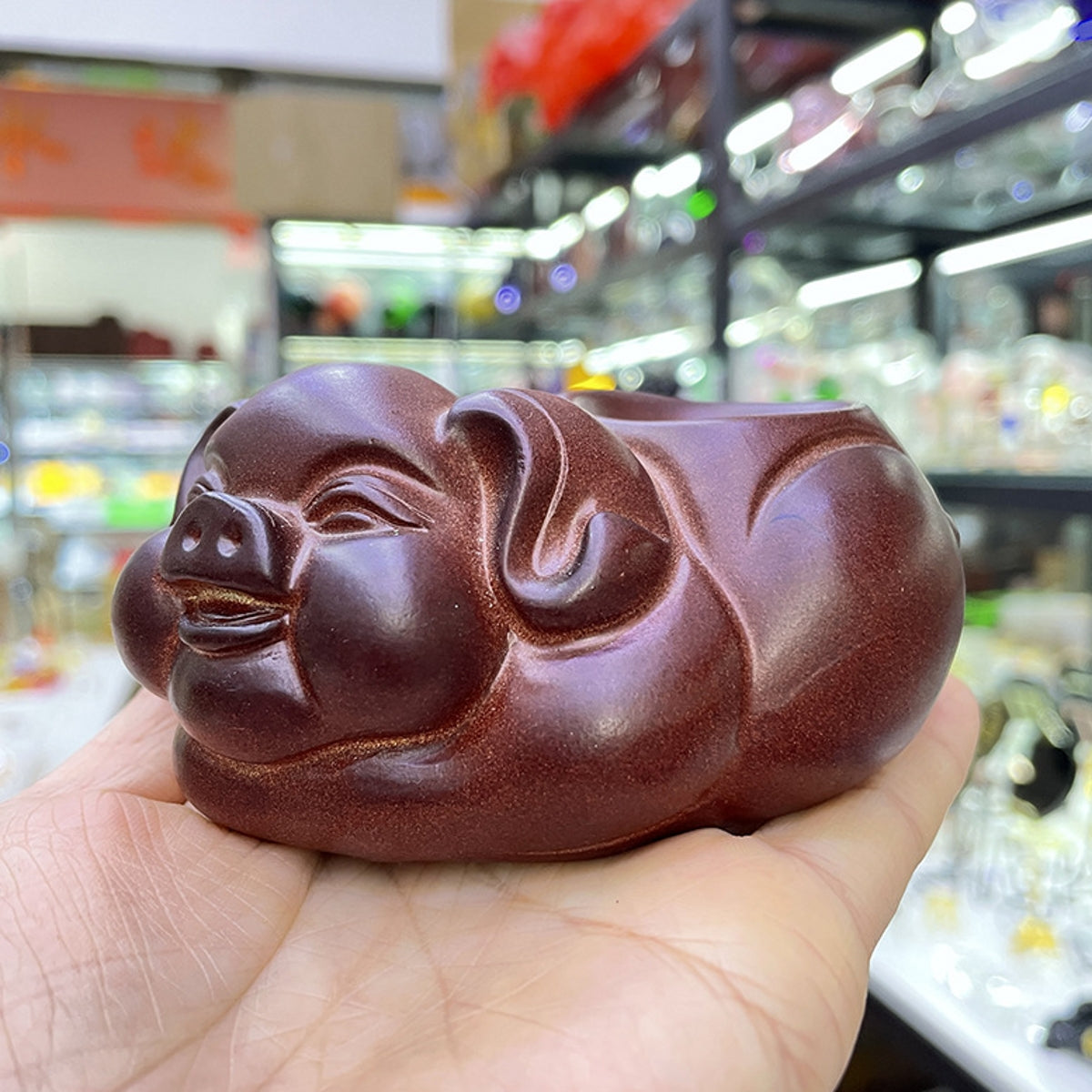 Wealth Pig Resin Craft Base Ornament Stand Sphere Holders