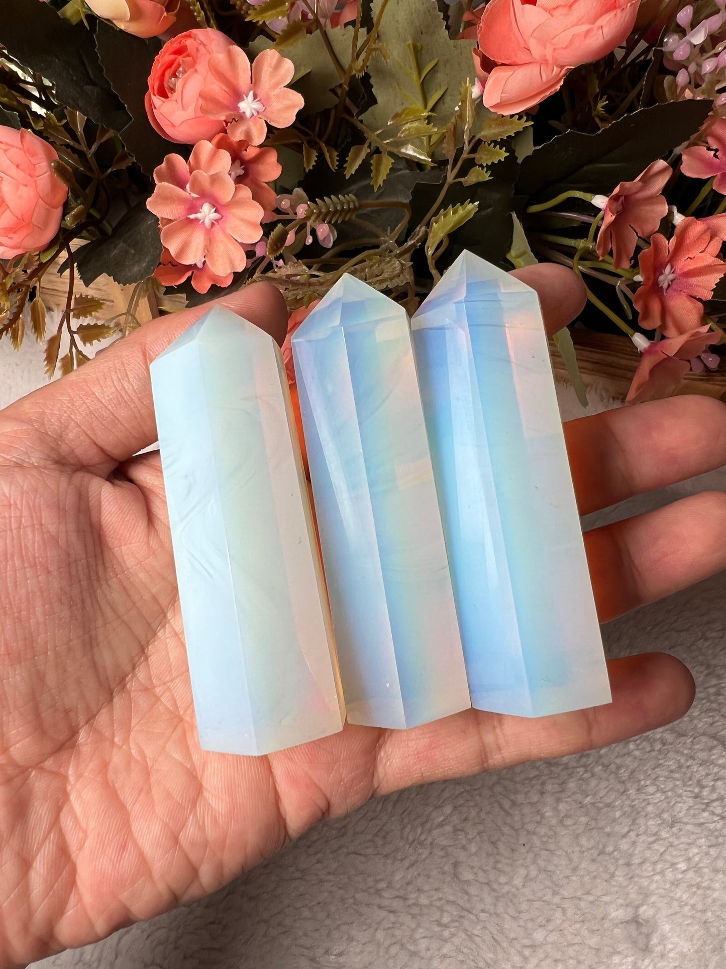 White Opalite Towers